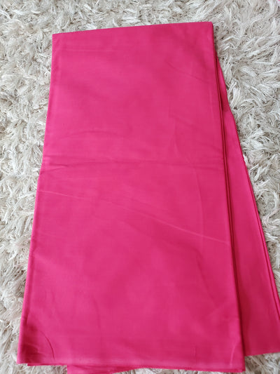Plain Fushia Pink African Ankara Fabric