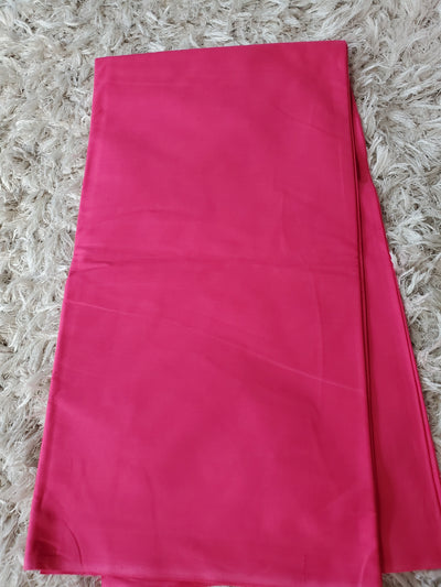 Plain Fushia Pink African Ankara Fabric