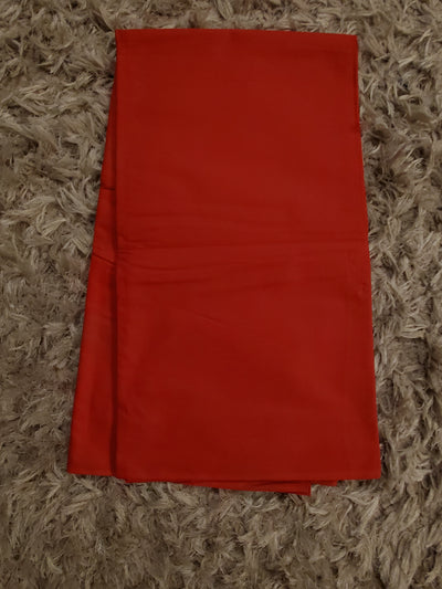 Plain Red African Ankara Fabric
