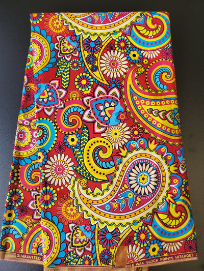 Multicolor African Ankara Tribal Fabric