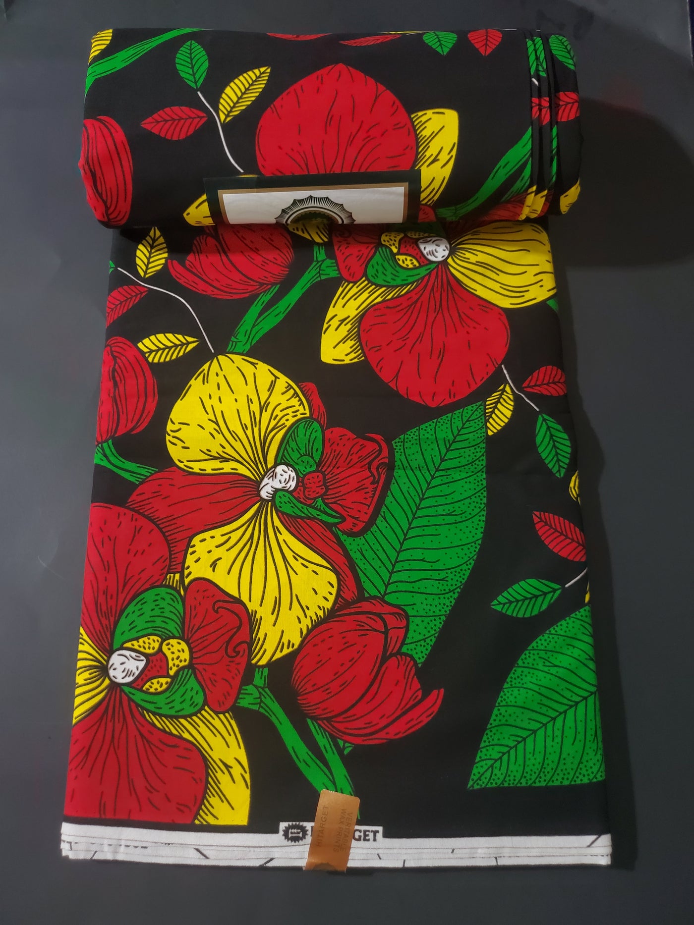 Black and Green Multicolor African Ankara Fabric