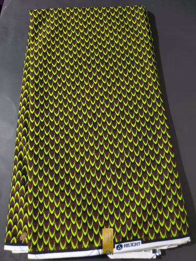 Green Multicolor African Ankara Fabric