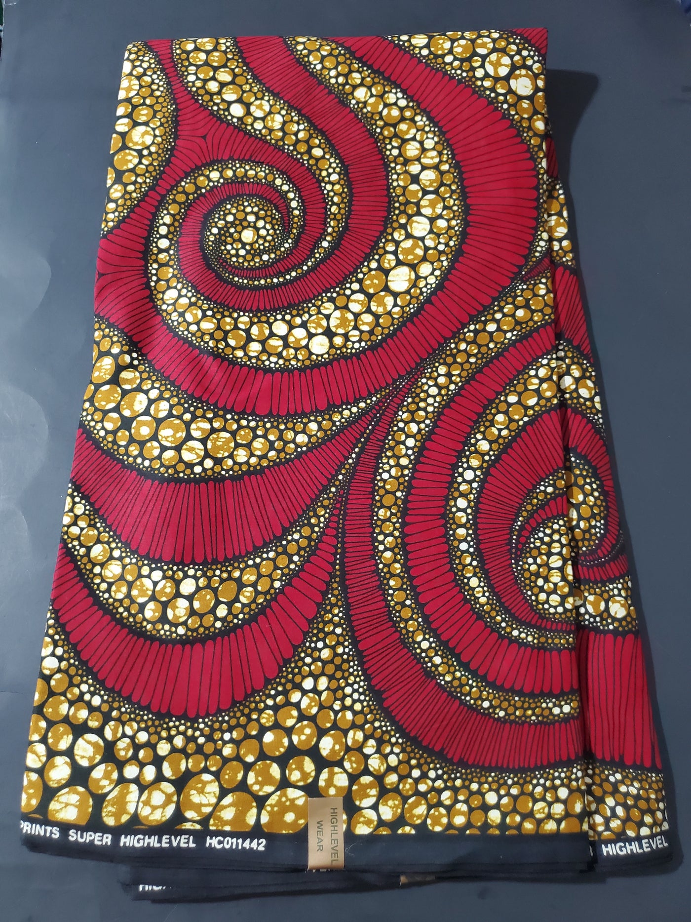Brown and Red Multicolor African Ankara Fabric