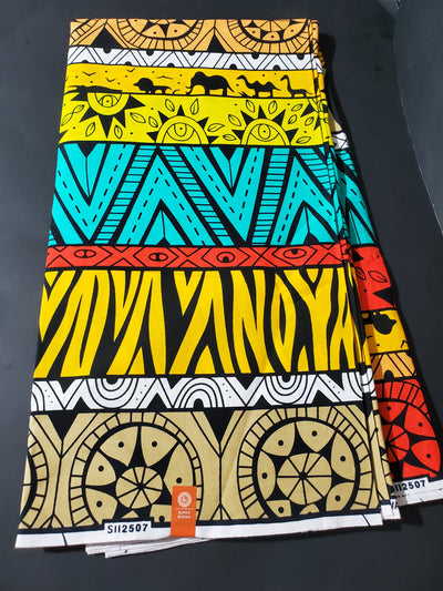 Multicolor African Ankara Fabric