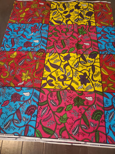 Patchwork African Ankara Print Fabric