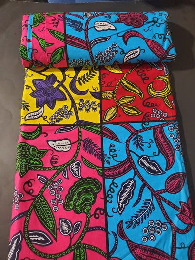 Patchwork African Ankara Print Fabric
