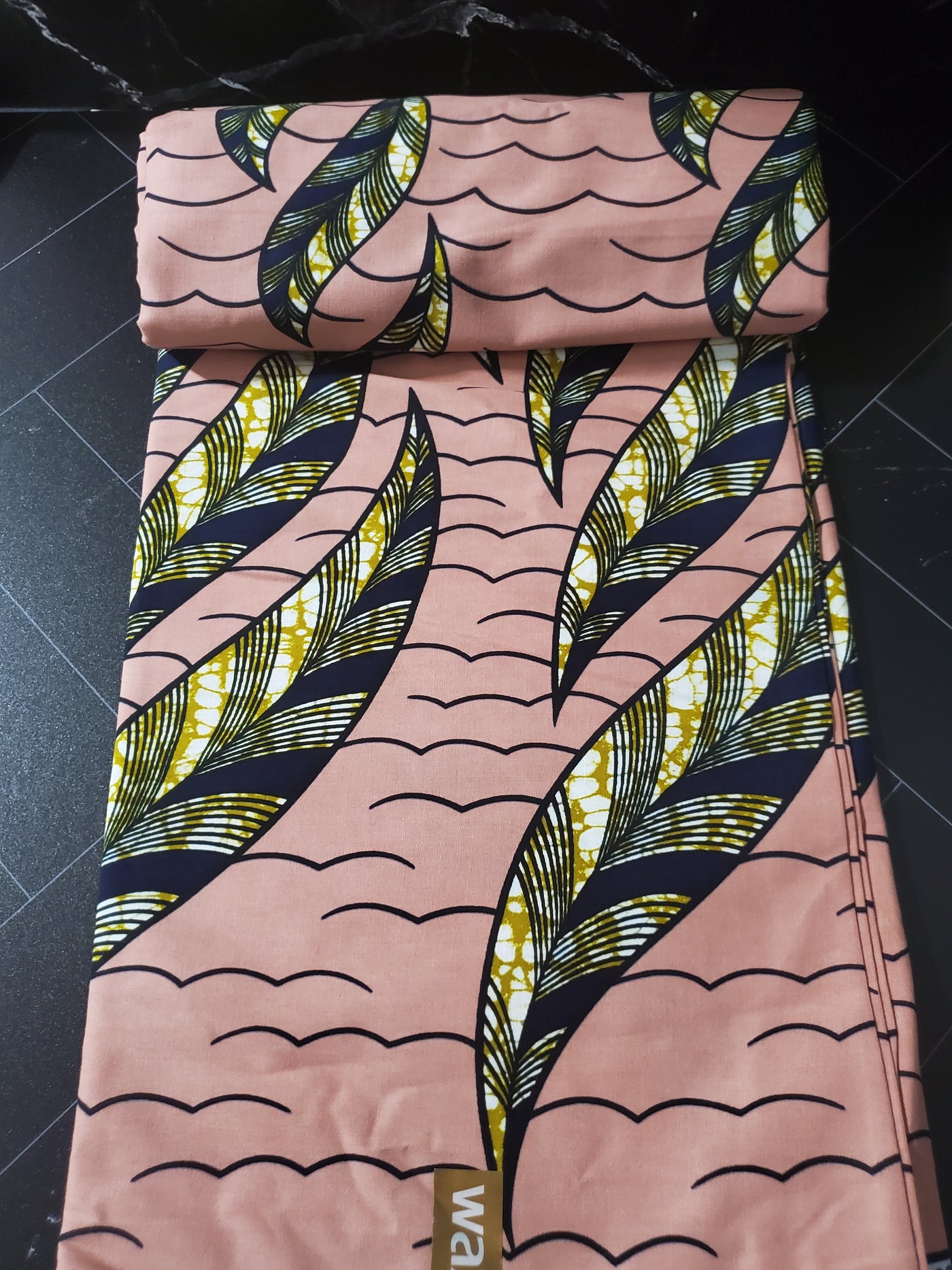 Brown and Black Multicolor African Ankara Fabric