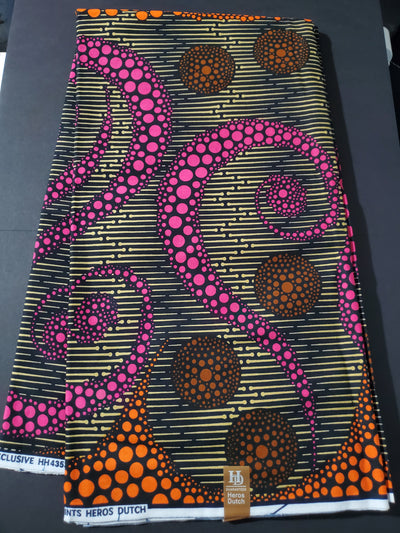 Brown African Ankara Fabric