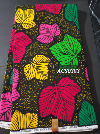 Black and Pink Ankara Fabric, ACS0383