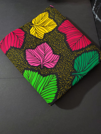 Black and Pink Ankara Fabric, ACS0383