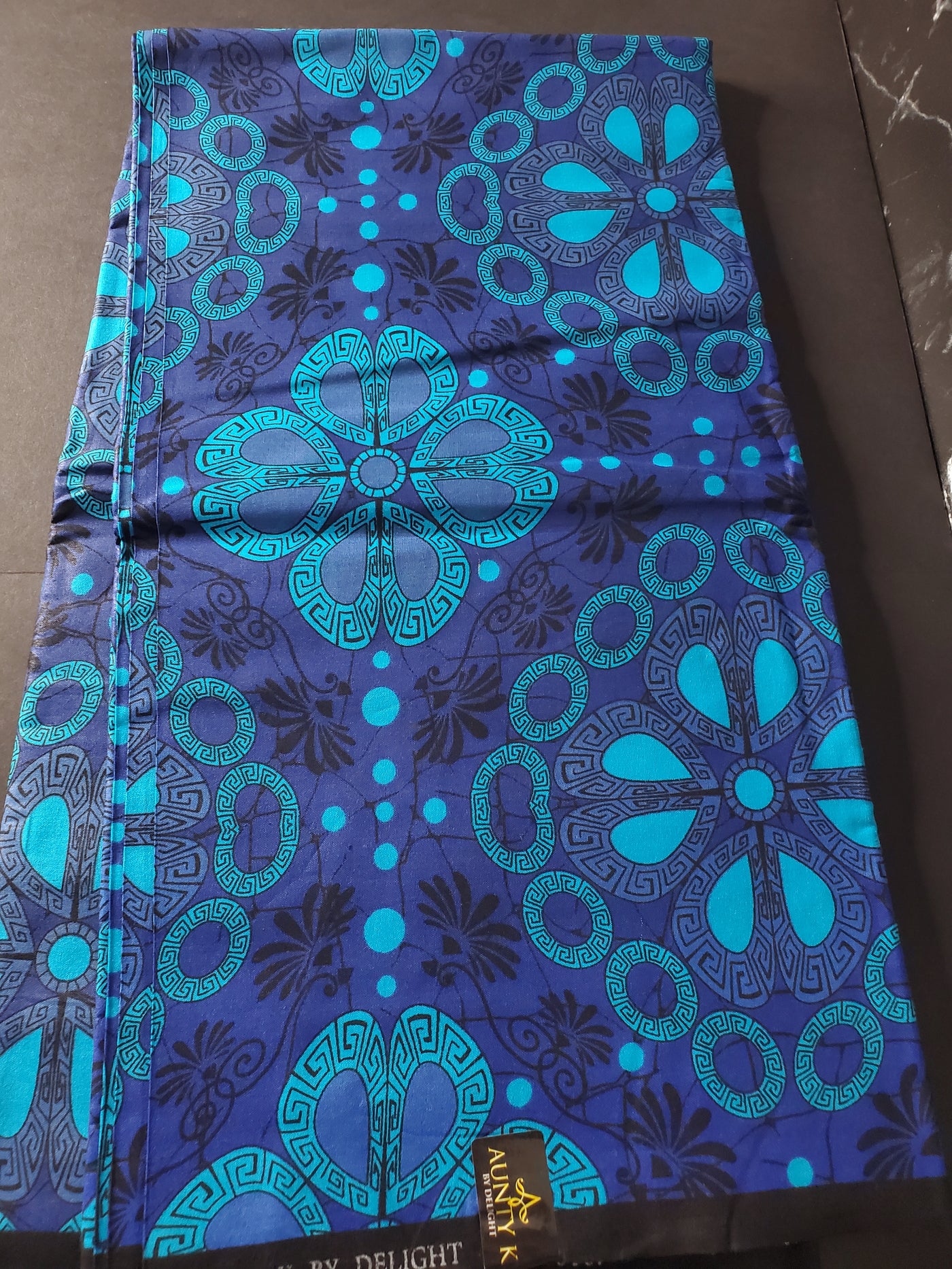 Blue African Ankara Fabric