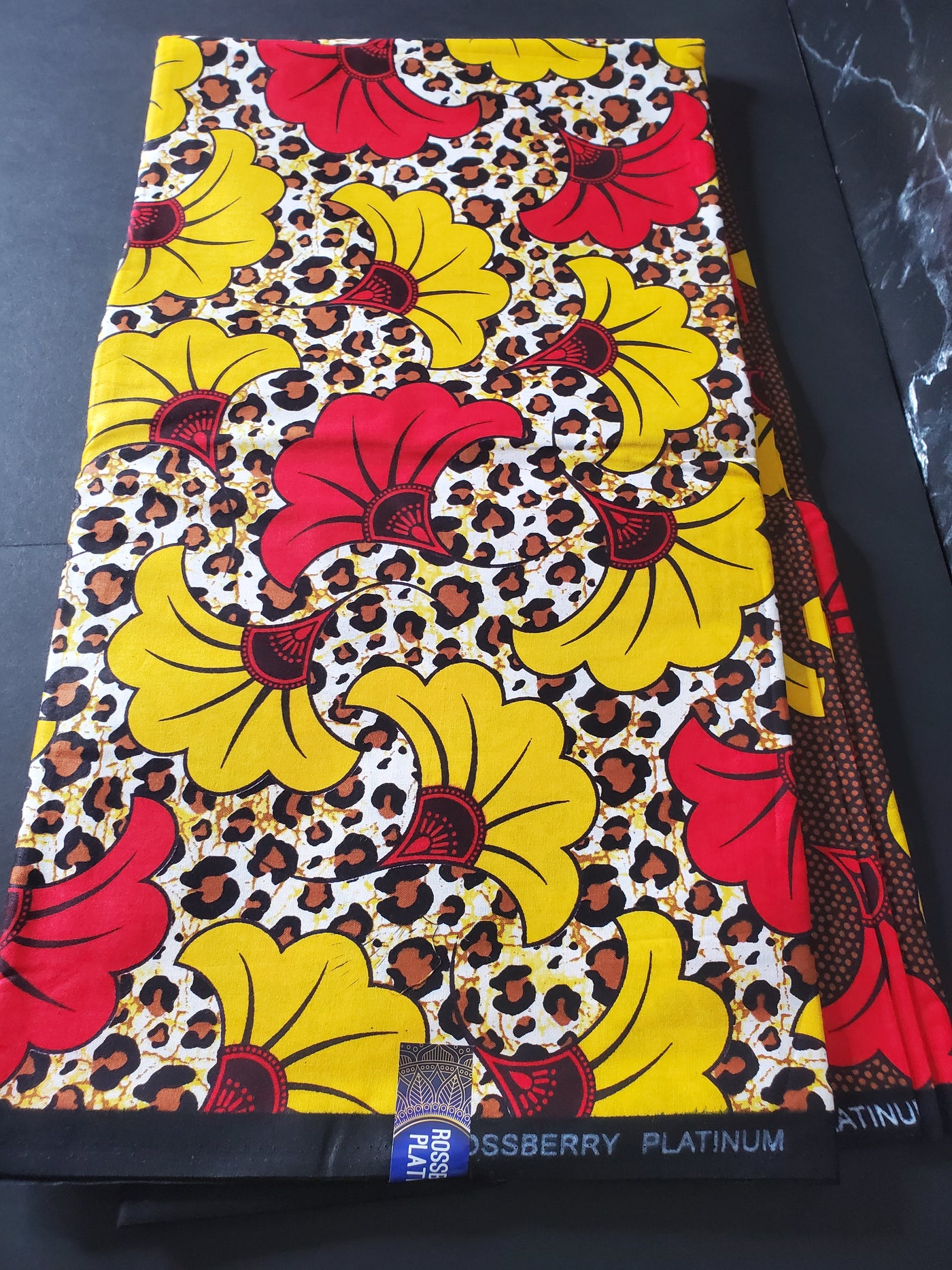 Brown Multicolor African Ankara Fabric