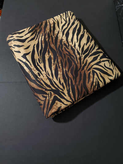 Brown and Black African Ankara Fabric