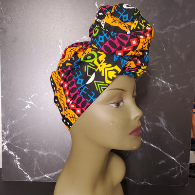African Fabric Headwrap, Ankara Headwrap HW002