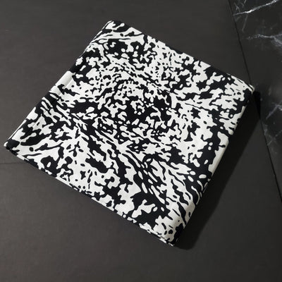 White and Black African Ankara Fabric