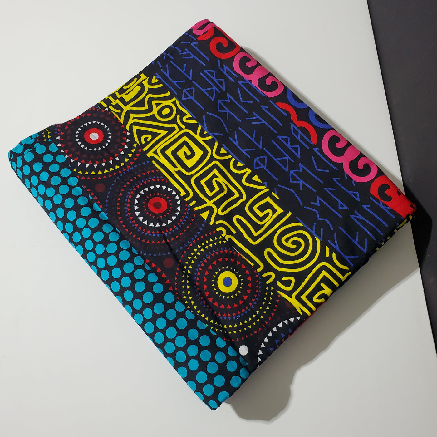 Black Multicolor African Ankara Fabric