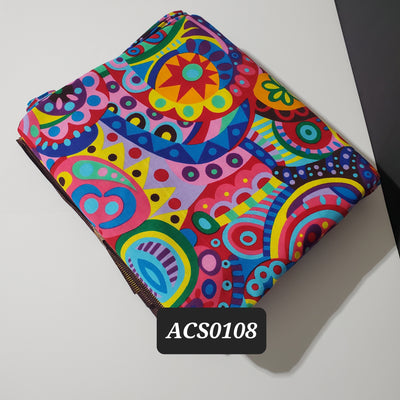 Pink and Blue Luxury Ankara Fabric, ACS0108