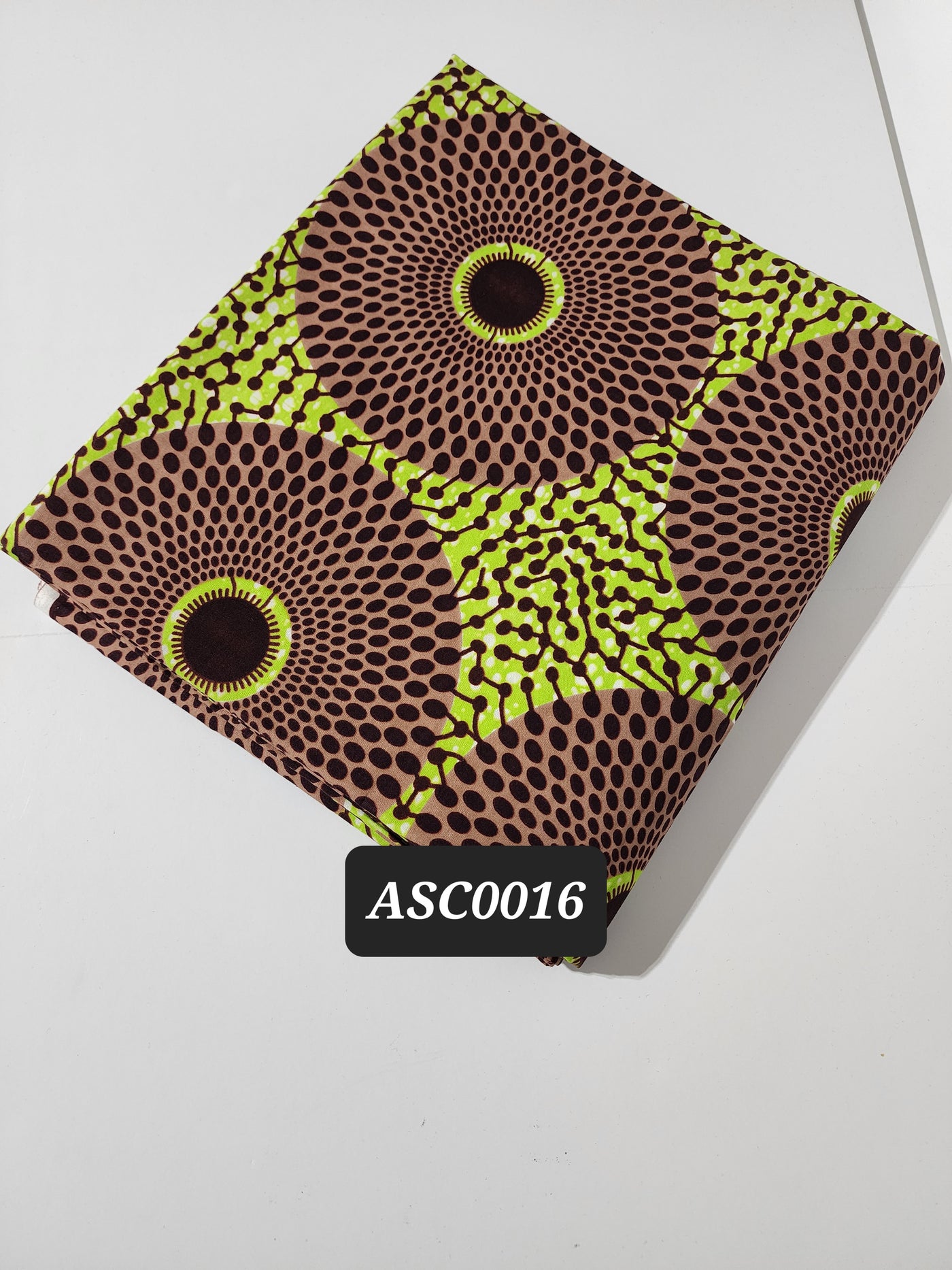 Green and Brown Ankara Fabric ACS00016