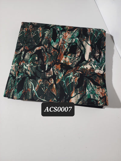 Green and Black Ankara Print Fabric, ACS0007