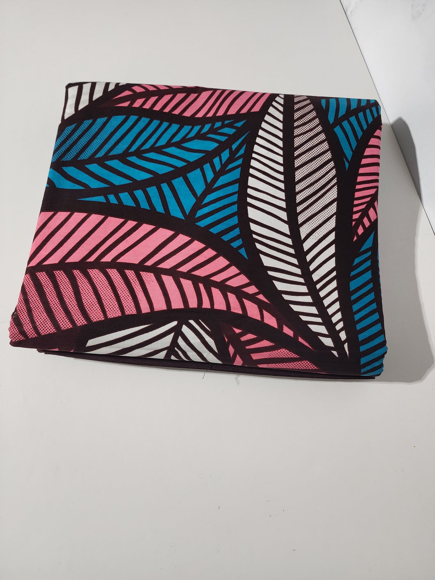 Pink and Brown Ankara Print Fabric, ACS0009