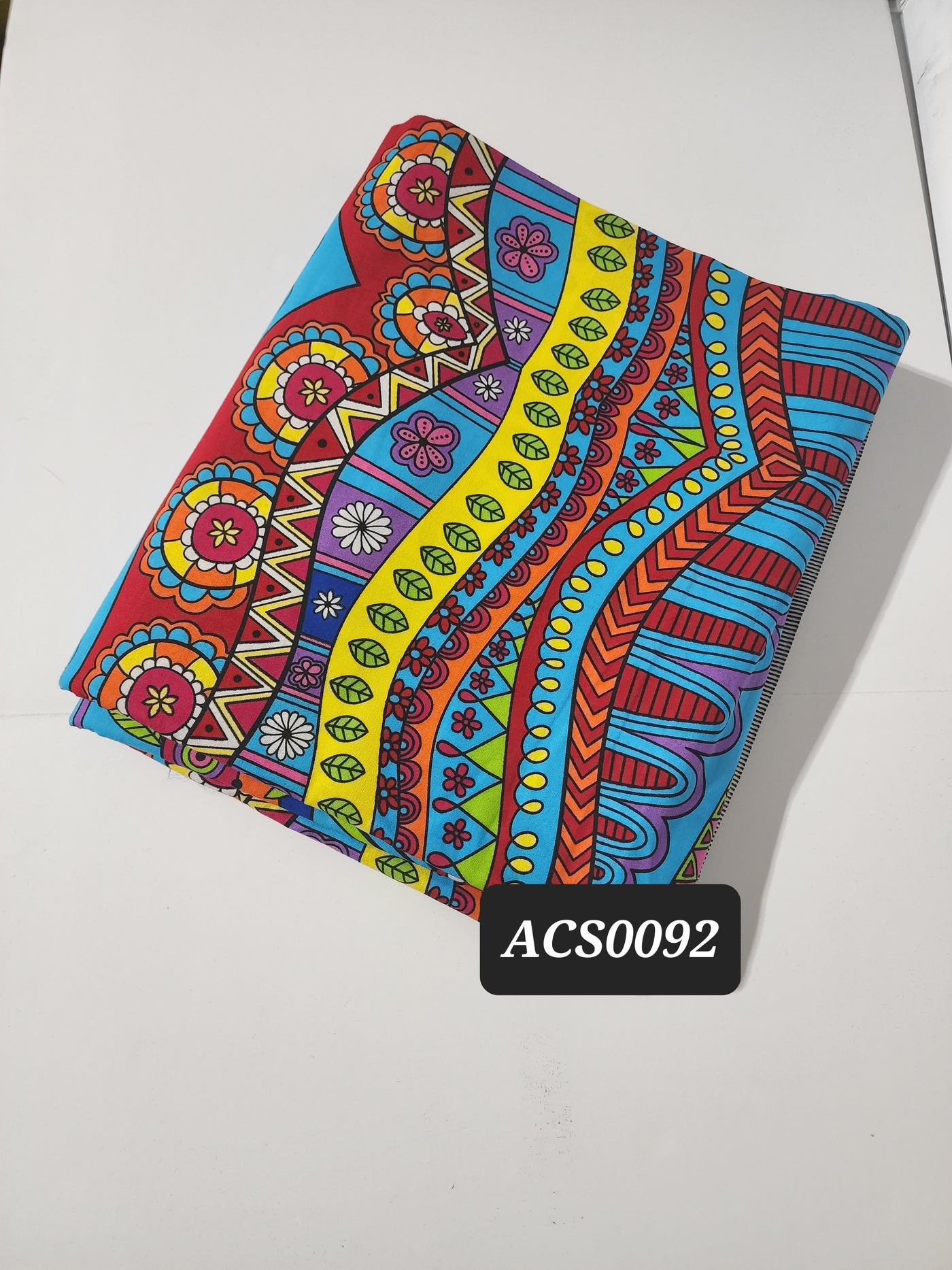 Blue and Pink Ankara Fabric, ACS0092