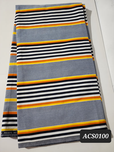 Navy and Yellow Ankara Fabric, ACS0100
