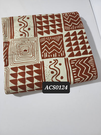 Burnt Orange Ankara Tribal Fabric, ACS0124