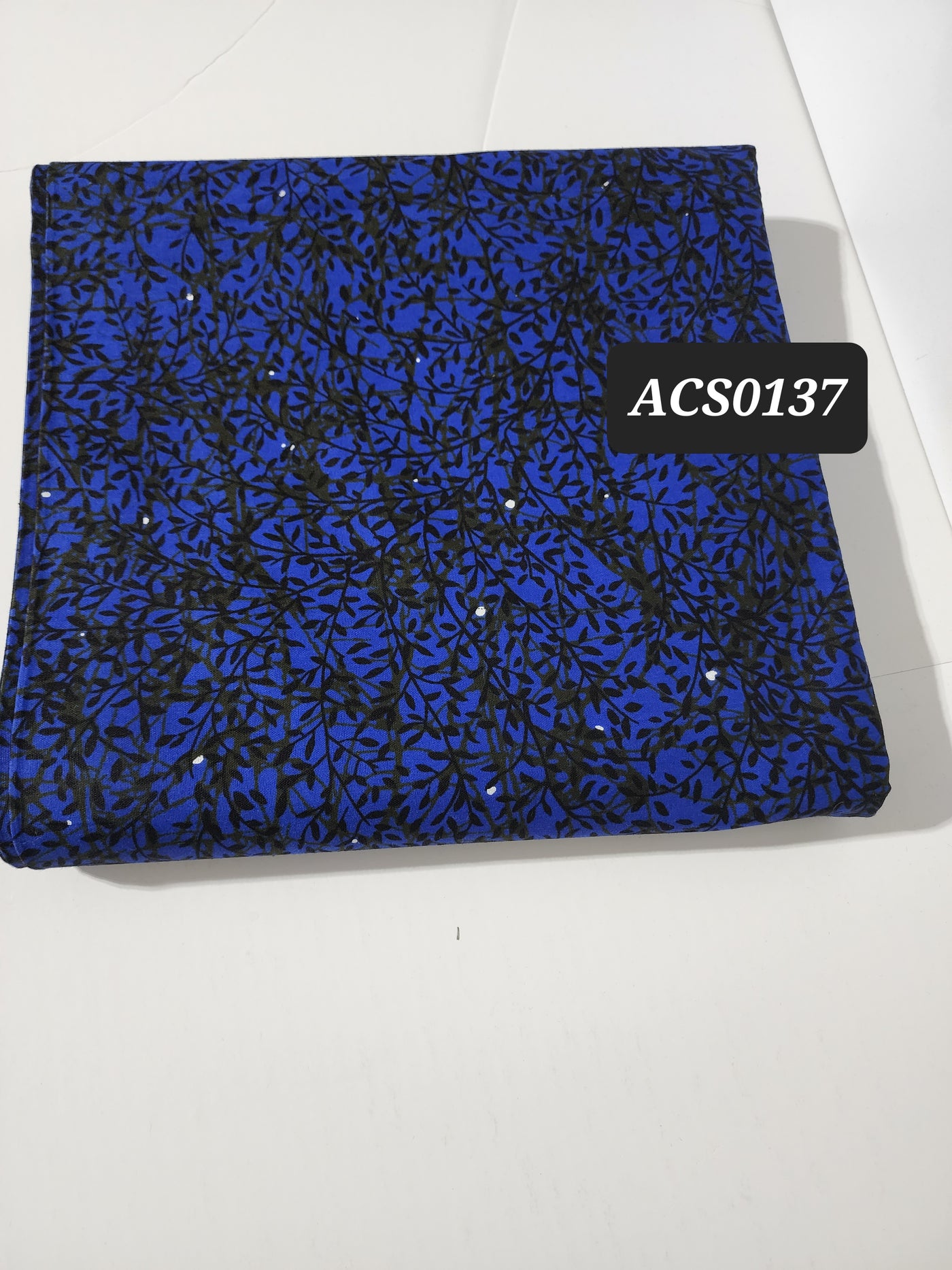 Blue and Black Ankara Fabric, ACS0137