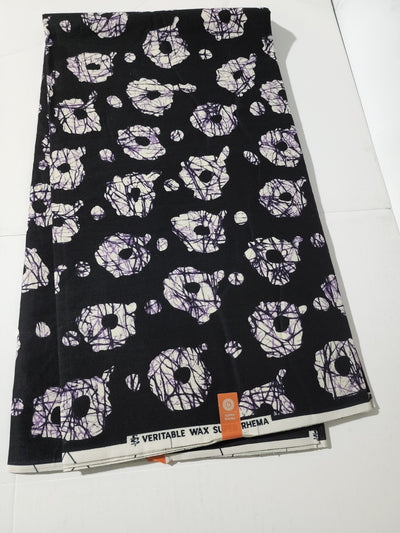 Black and White Ankara Fabric, ACS0144