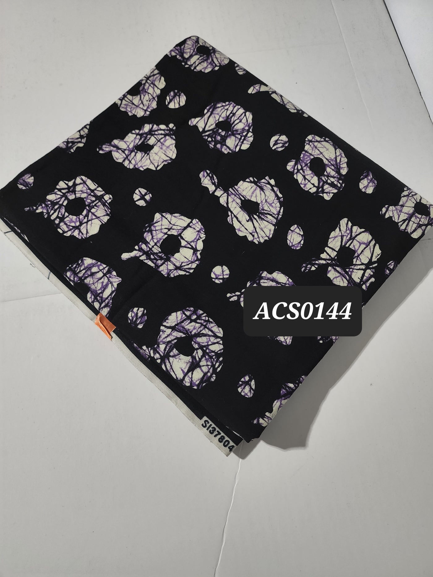Black and White Ankara Fabric, ACS0144