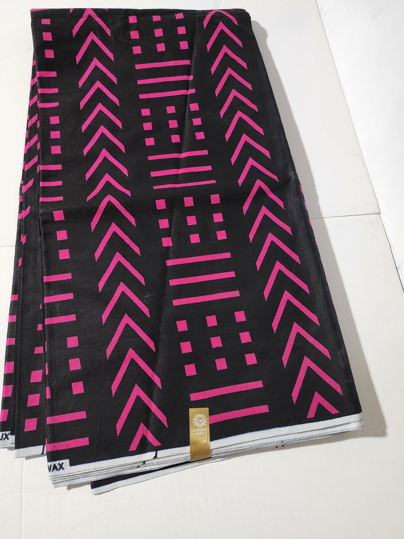 Black and Pink Tribal Ankara Fabric, ACS0202