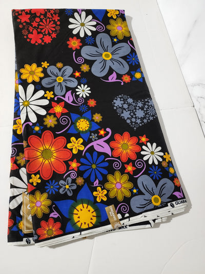 Black and Ankara Fabric, ACS0226