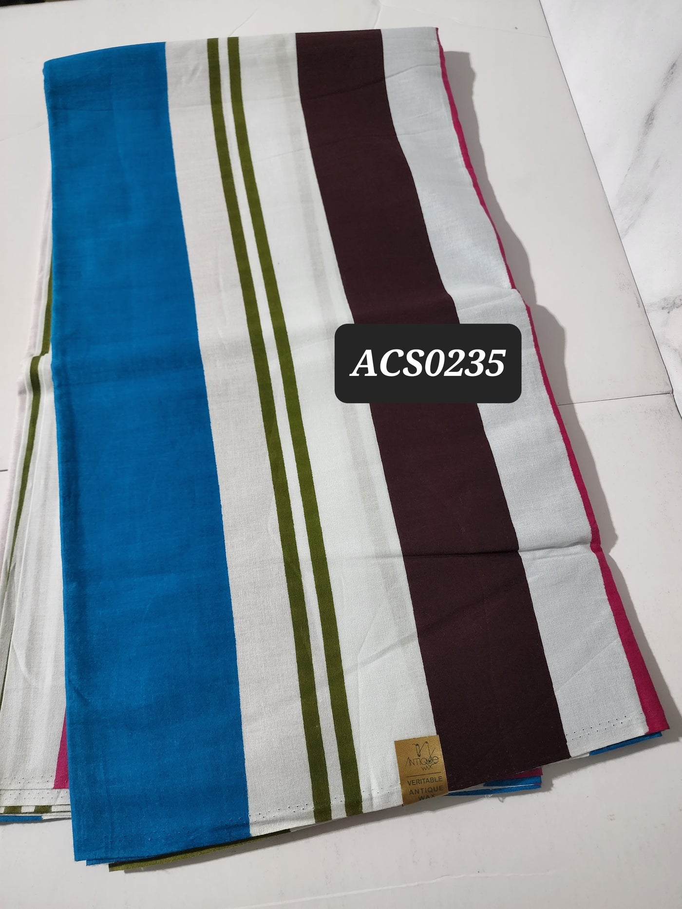 Stipped Solid Ankara Fabric, ACS0235