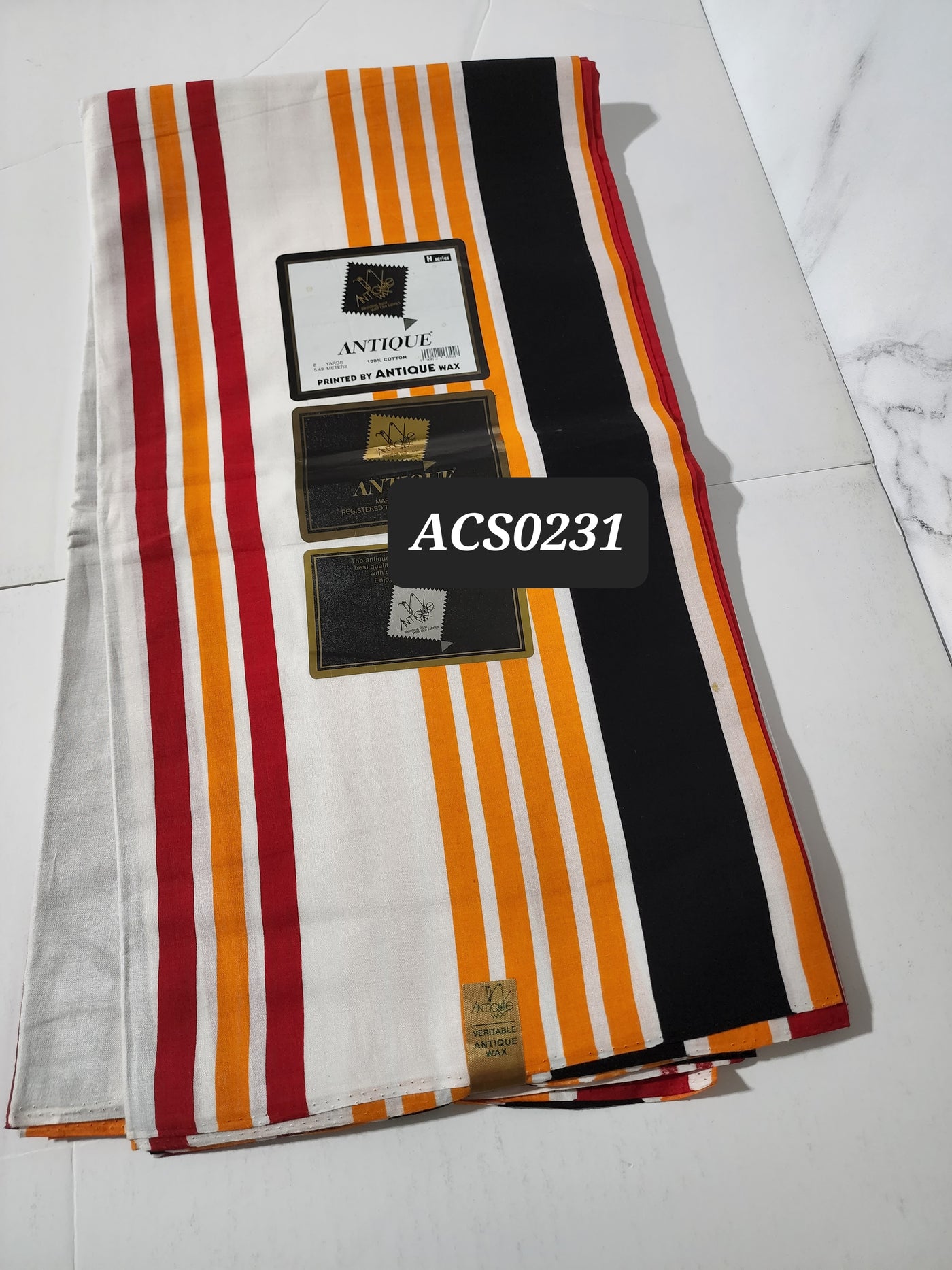 Stipped Solid Ankara Fabric, ACS0231
