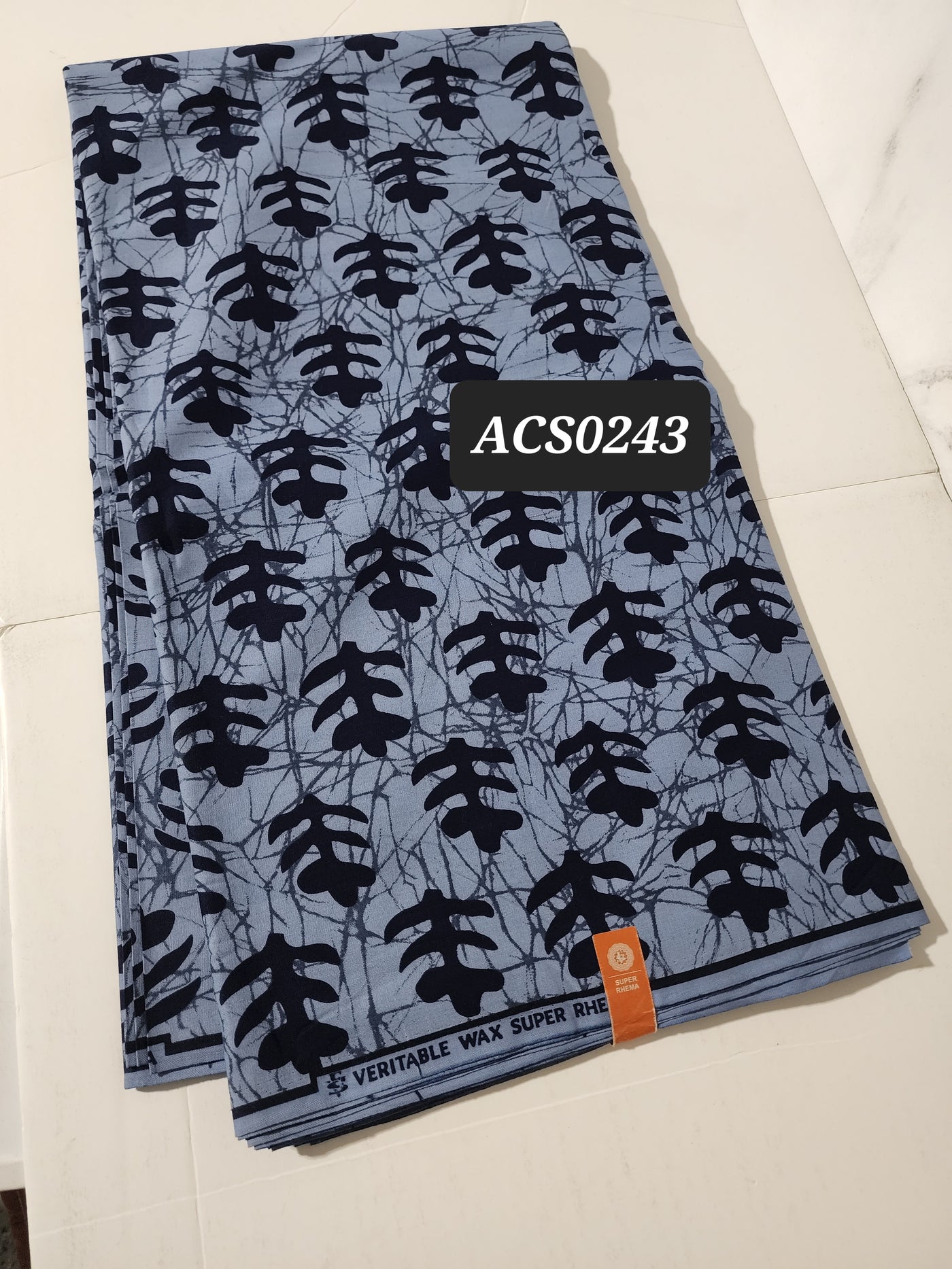 Gray Ankara Fabric, ACS0243