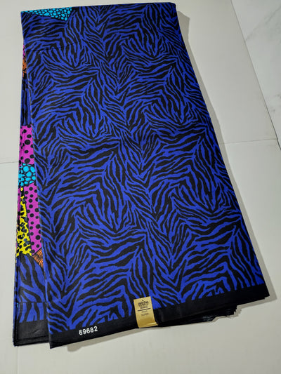 Blue and Pink Ankara Fabric, ACS0272