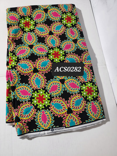 Black and Pink Ankara Fabric, ACS0282