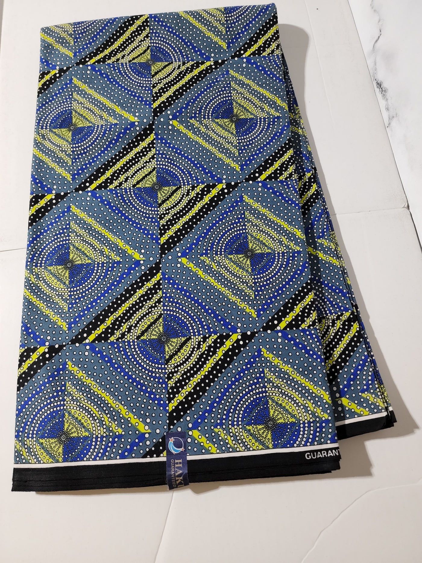 Blue Ankara Fabric. ACS0326