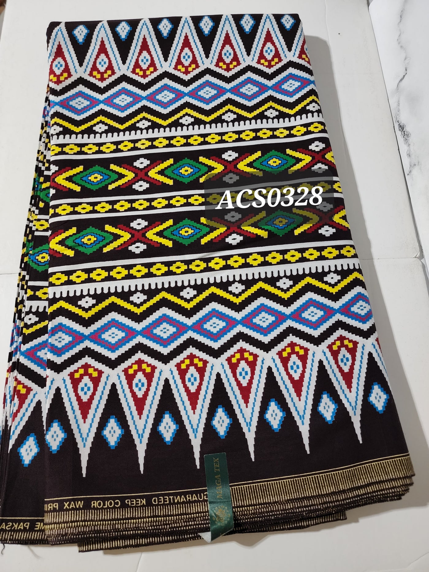 Brown Tribal Ankara Fabric, ACS0328