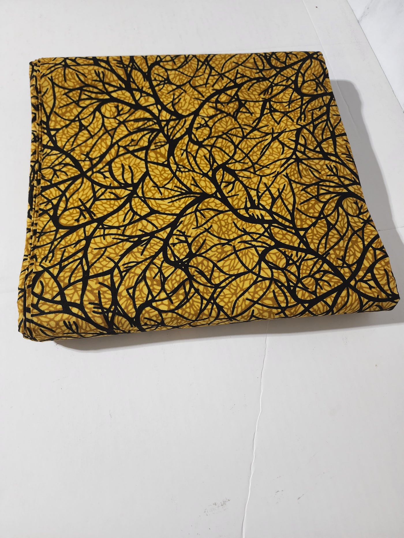 Gold and Black Ankara Fabric, ACS0346