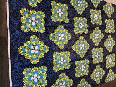 Blue Luxury Ankara Fabric, ACS0407