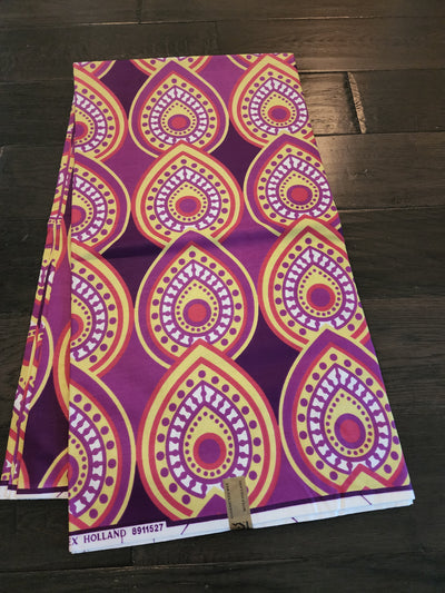 Purple Luxury Ankara Fabric, ACS0408