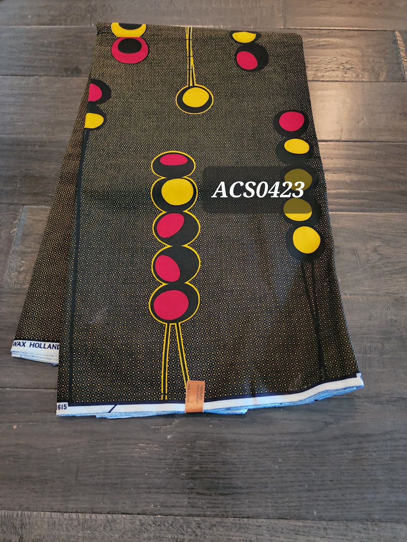 Brown and Yellow Ankara Fabric, ACS0423