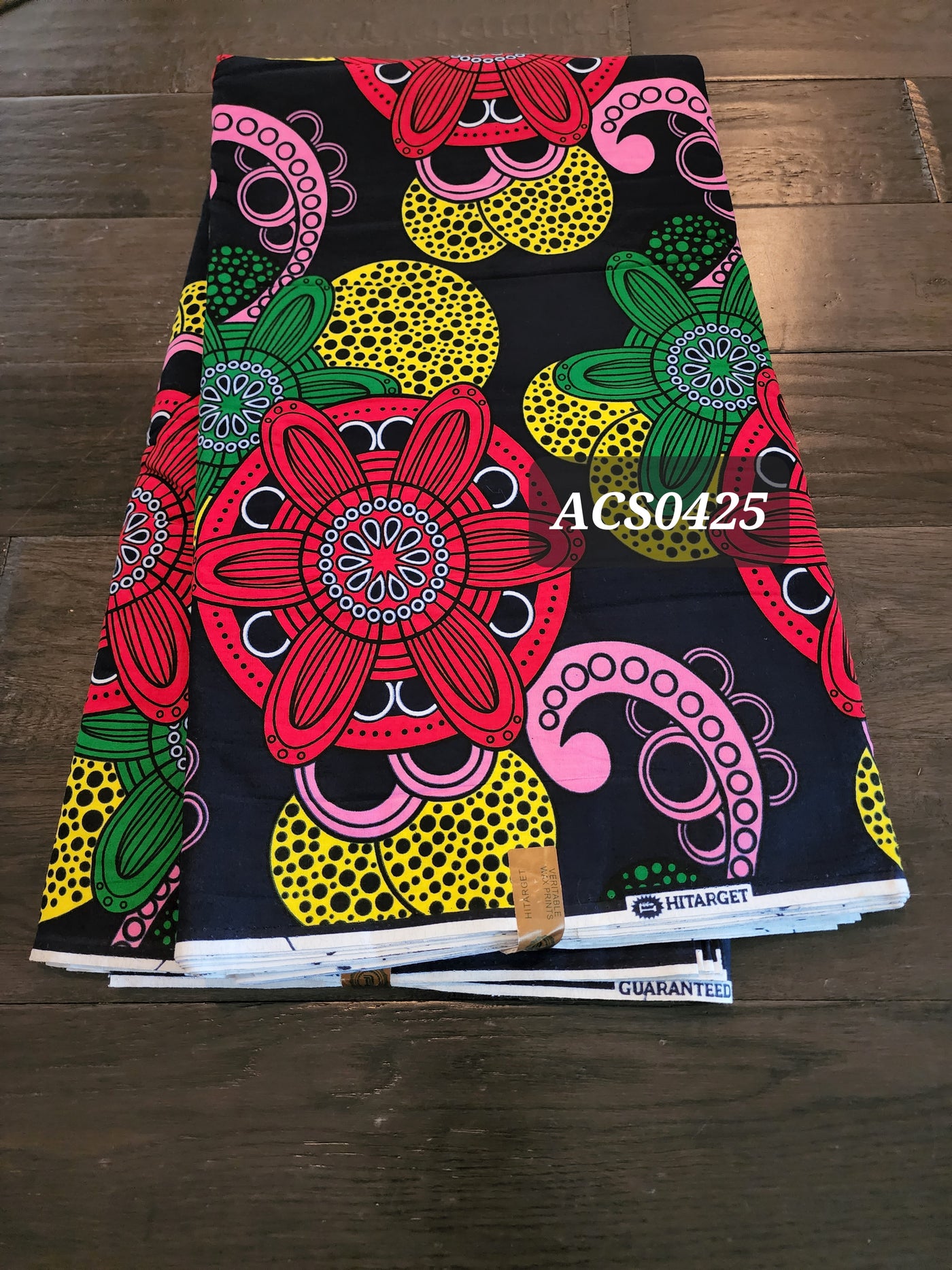Navy and Pink Ankara Fabric, ACS0425