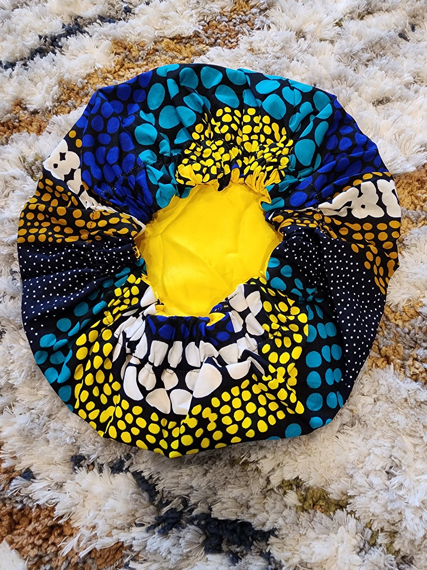 Satin-lined Ankara Bonnet