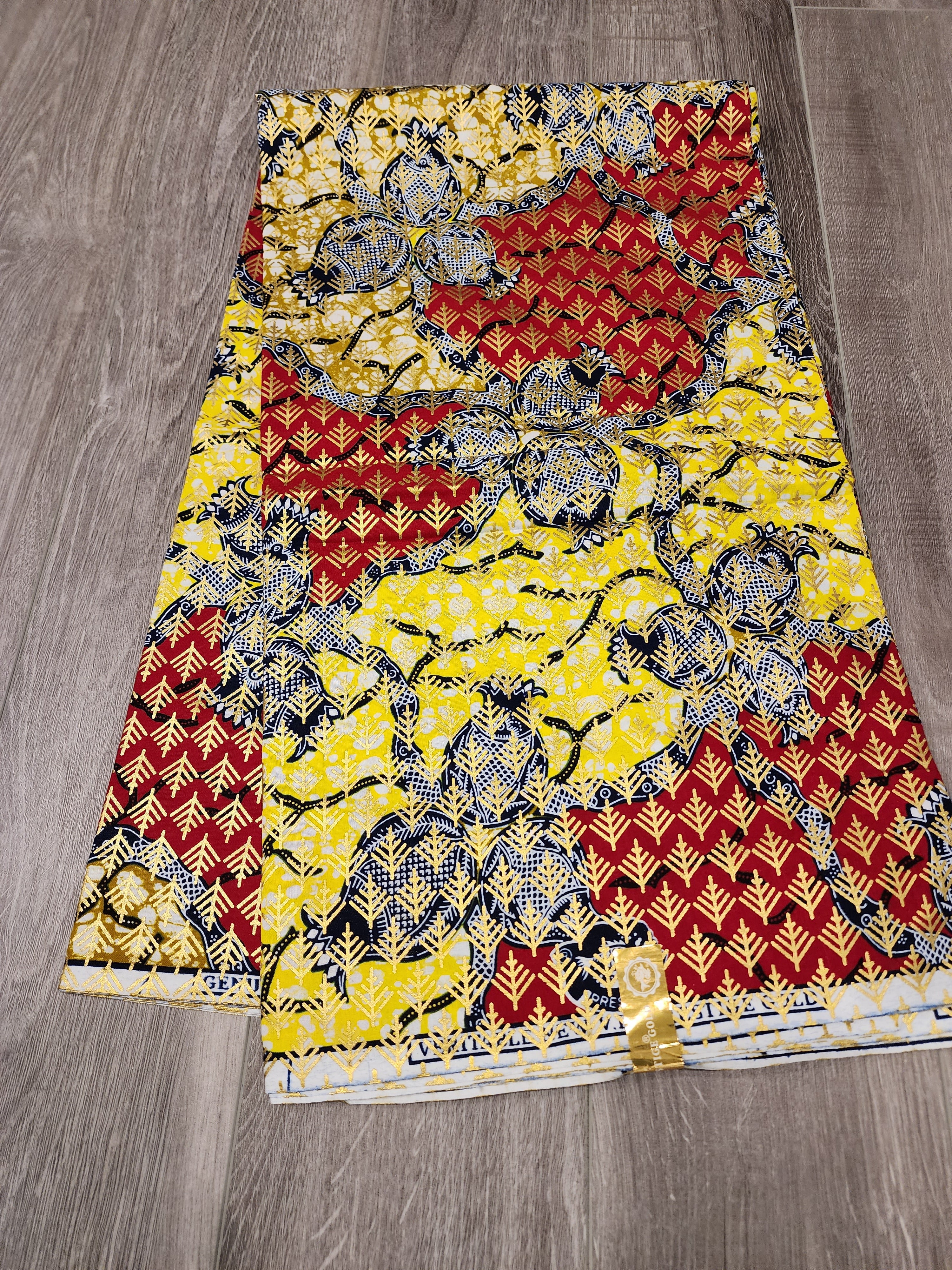 Java Gold Ankara Fabric – Afrique Clothing store