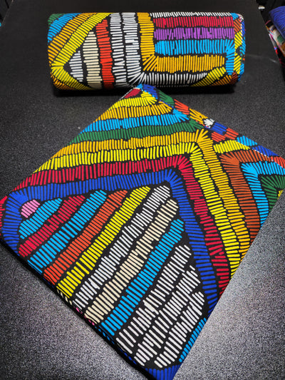 Multicolor Ankara Print Fabric, ACS2120