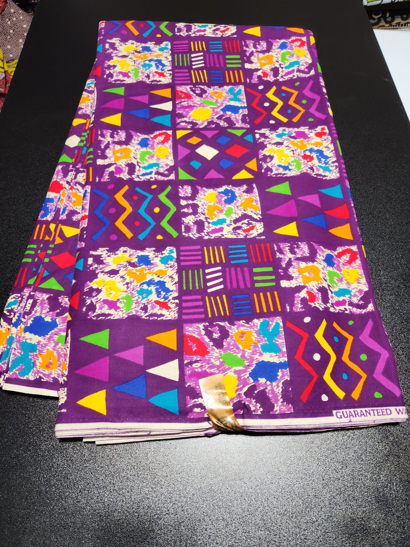 Purple Tribal Ankara Print Fabric