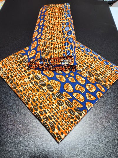 Brown Ankara Print Fabric