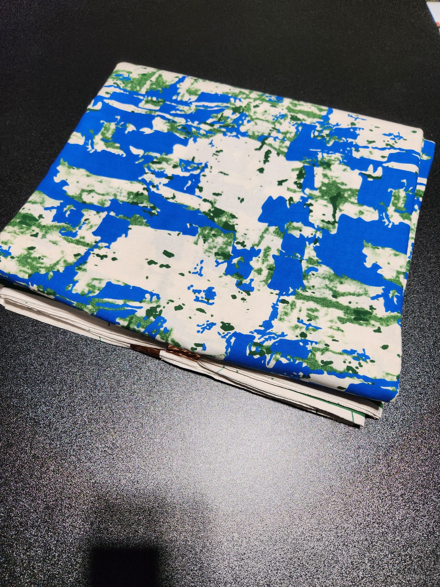 Blue and Green Ankara Print Fabric, ACS2137